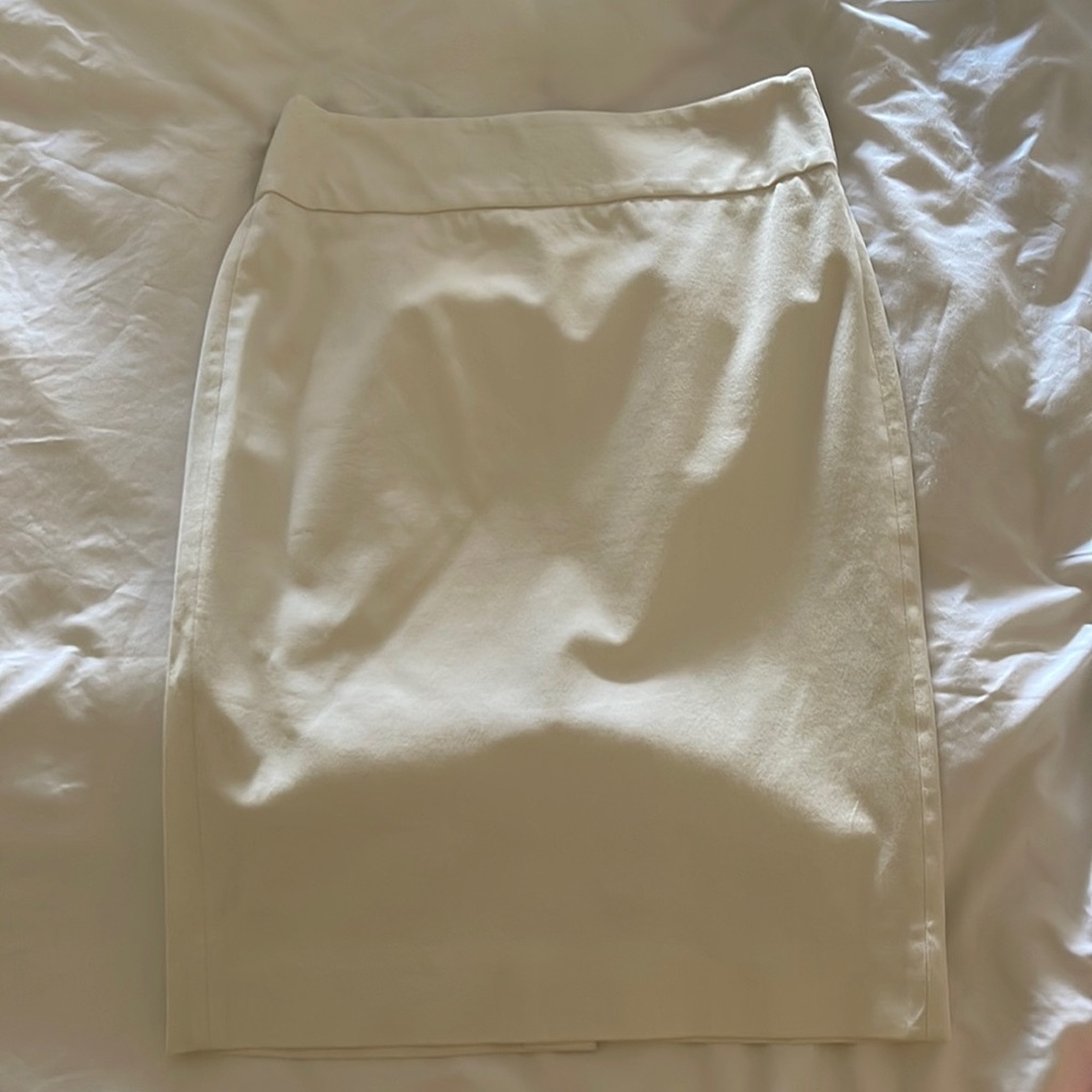 J. Crew White No. 2 Pencil Skirt Size 4